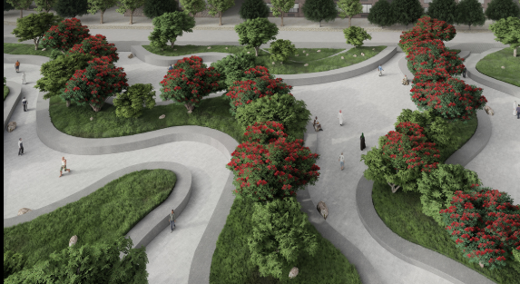 Comprehensive Urban Landscape and Hardscape Integration