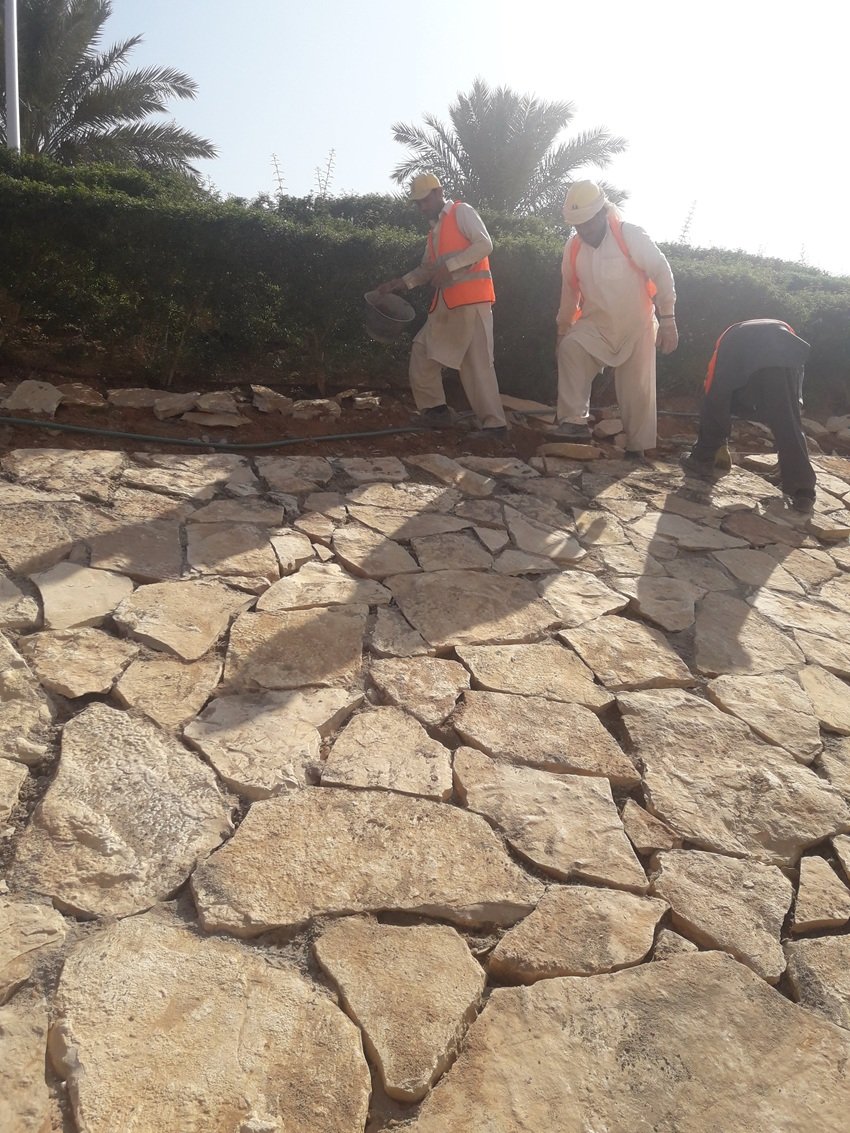 Natural Stone and Rock Laying for Decorative Landscaping