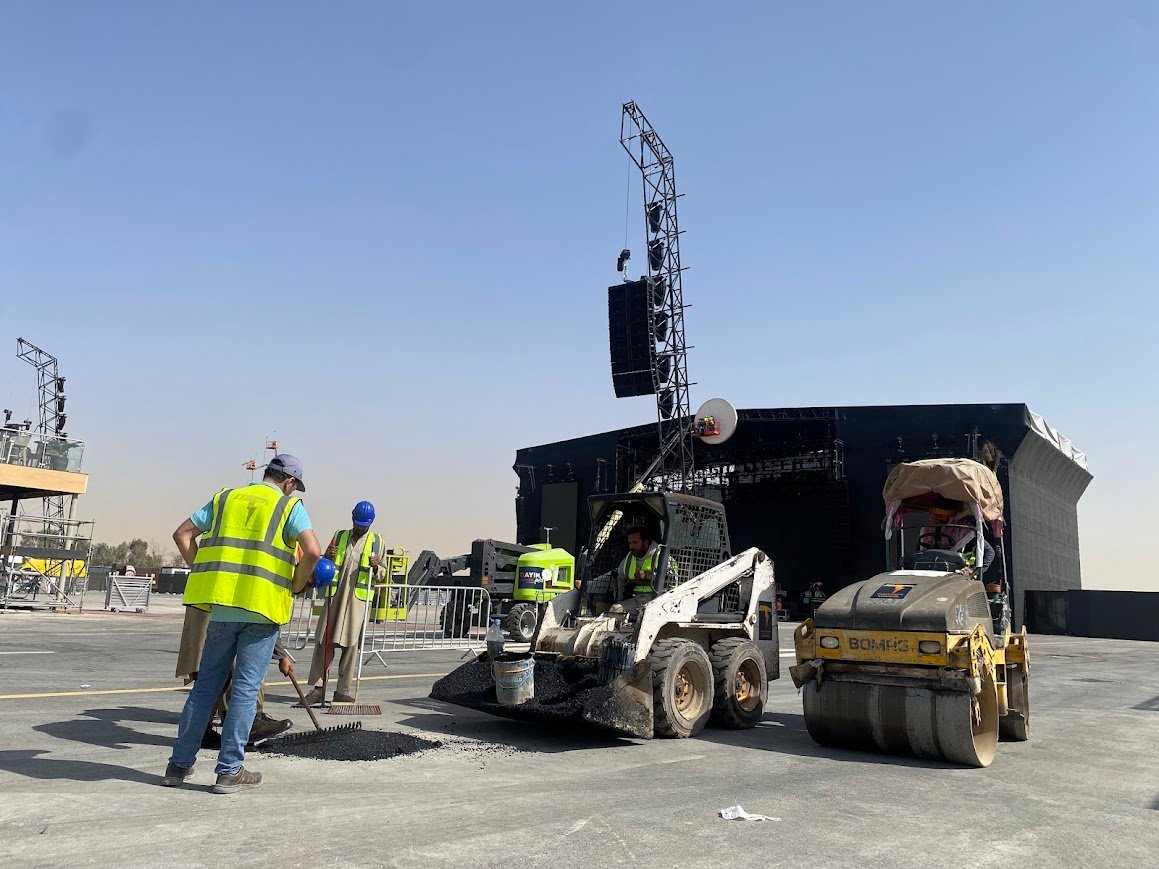 Quick Infrastructure Works in Riyadh Golf Club
LIV Golf Event in Riyadh City 
Asphalt Works